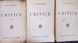 Titu Maiorescu - Critice, 3 vol. (Editia: 1931)