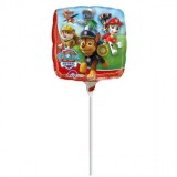 Balon Mini Folie Patrat Paw Patrol 23x23 cm