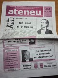 ziarul ateneu - iunie 2001 - ziar cultural