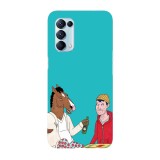 Husa compatibila cu Oppo A54 5G model BoJack Horseman and Todd, Silicon, TPU, Viceversa, Transparent, Carcasa