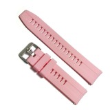 Curea Smartwatch Silicon Roz 20mm 22mm Time Veranda JD467 - Curea Ceas Cauciuc, Telescoape Incluse