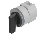 Comutator rotativ EAO 30mm, 3 poziții, negru/argintiu, fără stabilizare