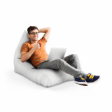 Fotoliu Puf Bean Bag tip Lounge lemn alb, Updeco