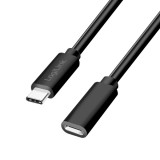 CABLU alimentare si date LOGILINK, pt. smartphone, USB 2.0, USB Type-C (T) la USB Type-C (M), 2m, PD 100W, 2 x ecranat, plastic, negru, &quot;CU0211&quot; (timb