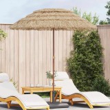 vidaXL Parasol de Plajă natural 255 x 255 x 255 cm Poliester și oțel 42006676