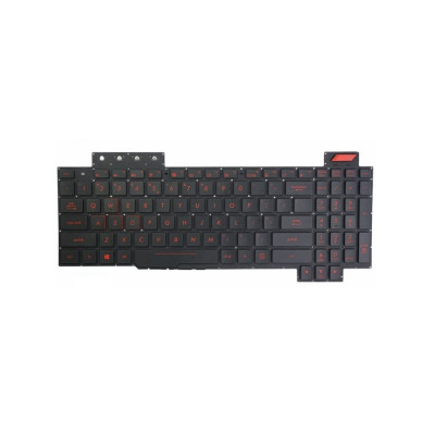 Tastatura laptop gaming, Asus, FX63, FX63V, FX63VM, FZ63, FZ63V, FZ63VD, FZ63VM, V170746DS1, us, iluminata, taste rosii foto