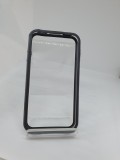 Husa tip Bumper Iphone 4 / 4s + Cablu date Cadou, Negru