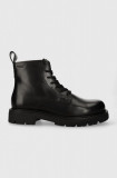 Vagabond Shoemakers bocanci de piele CAMERON barbati, culoarea negru, 5675.301.20