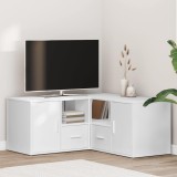 VidaXL Dulap de colț, alb, 160x40x45 cm, lemn prelucrat