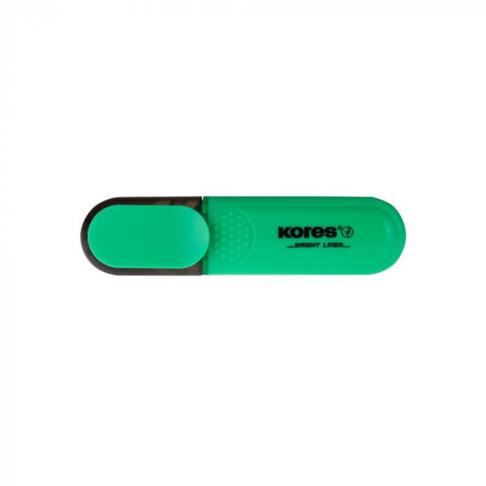 Textmarker Kores, Varf de 1-5 mm, Verde, Textmakere Kores, Textmarker Verde, Textmarkere Verzi, Evidentiator Text, Evidentiatoare Text, Marker Highlig