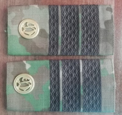 C3 - Grade militare - mozaic padure - plutonier major chimie militara foto