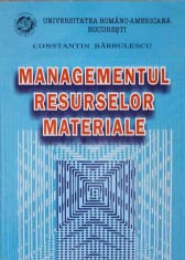 MANAGEMENTUL RESURSELOR MATERIALE-CONSTANTIN BARBULESCU-315235