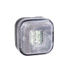 Lampa gabarit auto BestAutoVest 12/24V cu LED, patrata, culoare Alba, 64x64mm, 1buc, Rapid