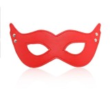 Masca Haloween, Carnaval, Mistery, din piele Eco, Rosie