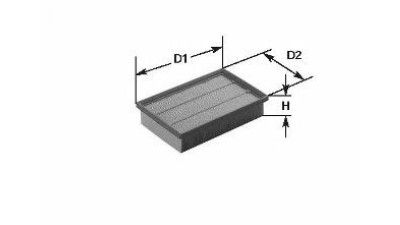 Filtru aer Clean Filters MA1104 Land Rover Freelander 1997-2006 ; Rover 45 , 400, 600 MG; Honda Accord 5 /6, Civic 1995-2001; foto