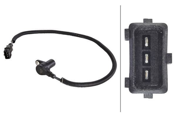 HELLA 6PU 009 146-491 Senzor impulsuri, arbore cotit