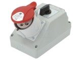 Kit de instalare SPAMEL IP44, 32A, 400V, pentru Perete