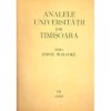 Colectiv - Analele universitatii din Timisoara VII - 1969. Seria