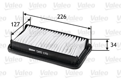 VALEO 585170 Filtru aer foto