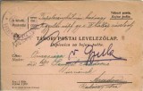 CP1754N T&aacute;bori postai levelezőlap, m kir gyulai 2 honv&eacute;d n&eacute;pfelkelő gyalogezred, circulată Mitrovica-Arad, returnată la Gyula, 1915