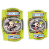 Set Protectii Copii Mickey Mouse: Cotiere, Genunchiere, Role, Trotineta, Bicicleta, Disney, Siguranta, Ajustabile, EN 14120