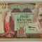 BANCNOTA EXOTICA 5 KWACHA - ZAMBIA, anul 1980 *cod 492 B = UNC