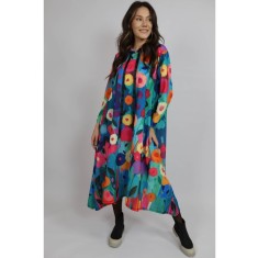 ROCHIE MAXI CU MANECA LUNGA ASIMETRICA SPLENDIDO TALIE UNICA Multicolora