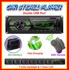 MP3 Player Casetofon Auto Bluetooth Radio MicroCard SD Telecomanda, Telefon 2USB foto