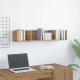 VidaXL Raft perete CD-uri stejar artizanal 100x18x18 cm lemn prelucrat