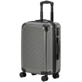 HOMCOM Valiză de m&acirc;nă cu carcasă tare, valiză de călătorie cu 4 roți 56 cm gri &icirc;nchis | Aosom Romania