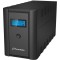 PowerWalker Line-Interactive, 2200VA, 1200W, C14 Input, 2 x Schuko Outlet, 2 x IEC C13 Outlet, 2 x 12V/9Ah, LCD, USB