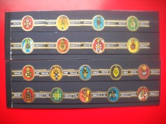 HOPCT LOT NR 94 ORDINE SI DECORATII MILITARE DIN EUROPA -18 BUC-ETICHETE VECHI DE TRABUCURI/ CIGARS LABELS -COLECTIE DE LUX-