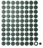 1x Hartie izolatoare verde pentru baterii 20700/21700