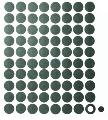 1x Hartie izolatoare verde pentru baterii 20700/21700 foto