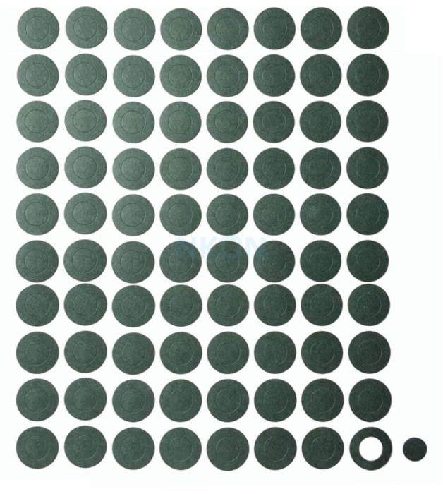 1x Hartie izolatoare verde pentru baterii 20700/21700
