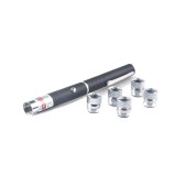 Laser pointer verde putere 500 mW, cu baterii si 5 capete multipunct efect 3D