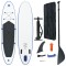 vidaXL Set placă stand up paddle SUP surf gonflabilă, albastru și alb 92204
