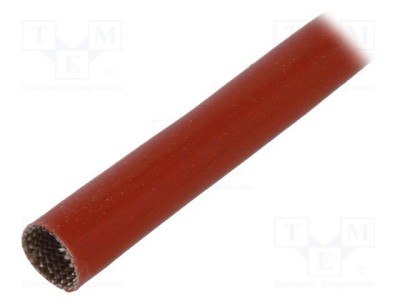 Manșon electroizolant fibră de sticlă FAVIER cărămiziu -60&amp;divide;250&amp;deg;C foto