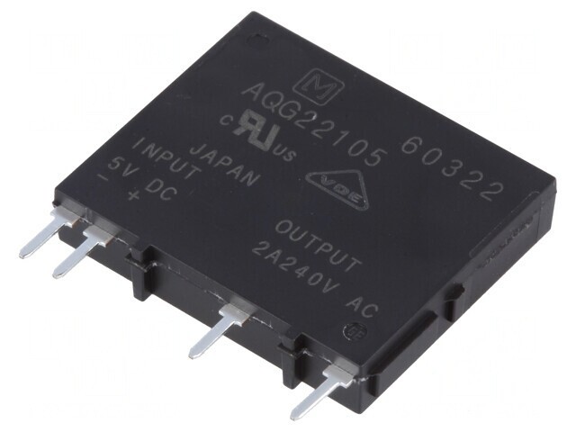 Releu Semiconductor 1-Fazat 4-6VDC 2A 75-264VAC