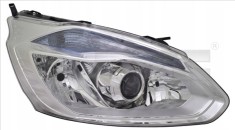 Far Ford Transit/Tourneo Custom, 2013-2016, fata, Dreapta, cu lumini de curbe; lense; cu daytime running light; H1+H15+H7; electric; silver; cu motor; foto