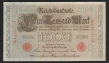GERMANIA 1000 / 1.000 MARCI / MARK 1910 [9] P - 44b ,Serie Rosie , Sufix J , 7 cifre Litera Q , VF+