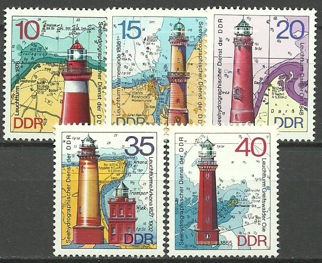 DDR 1974 - Faruri, serie neuzata