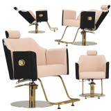 Fotoliu de frizerie Brilia, hidraulic, pentru salon de frizerie Barberking.