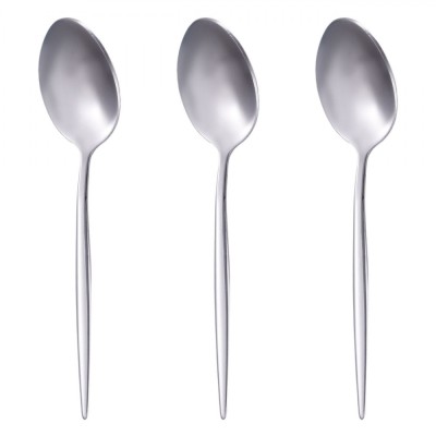 Set Tac&amp;acirc;muri, Slim, 3 Lingurițe, Oțel Inoxidabil, Lungime 15 cm foto