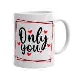 Cana alba personalizata Only you, INOVATIX&reg;. 330ml