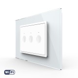 Cumpara ieftin Intrerupator Triplu Wi-Fi cu Touch LIVOLO, standard italian &ndash; Serie Noua, Alb SmartElectro IntelligentHouse