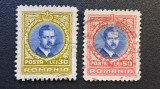 Rom&acirc;nia Regat - Regele Carol al II-lea (1930&ndash;1934) - (30 LEI Galben/Albastru, 50 LEI Roșu/Albastru, Dintelate, Ștampilate / Neștampilate) RO1