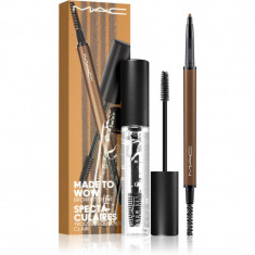 MAC Cosmetics Made To Wow Brow Kit set cadou culoare Light 2 buc