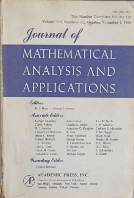 JOURNAL OF MATHEMATICAL ANALYSIS AND APPLICATIONS-R.P. BOAS, G. LEITMANN-241705 foto