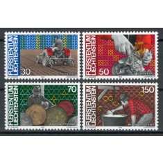 Liechtenstein 1982 802/05 MNH nestampilat - Omul si munca